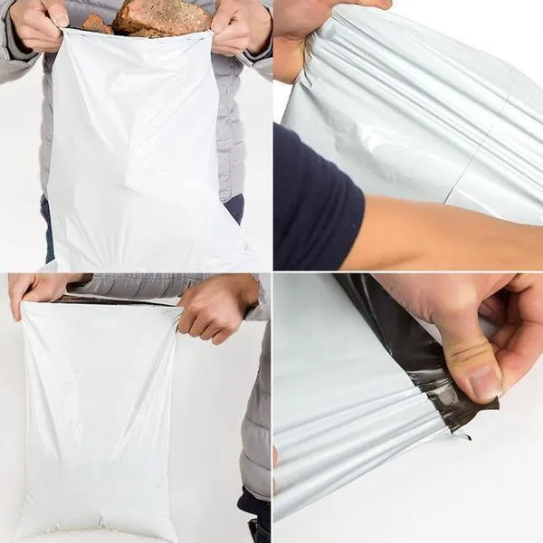0932 Plain Polybags Pouches for Shipping Packing (100 Packs)