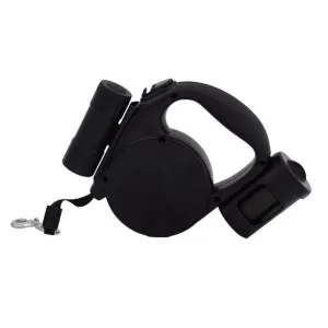 3-in-1 Dog leash with LED Flashlight   BAG Dispenser