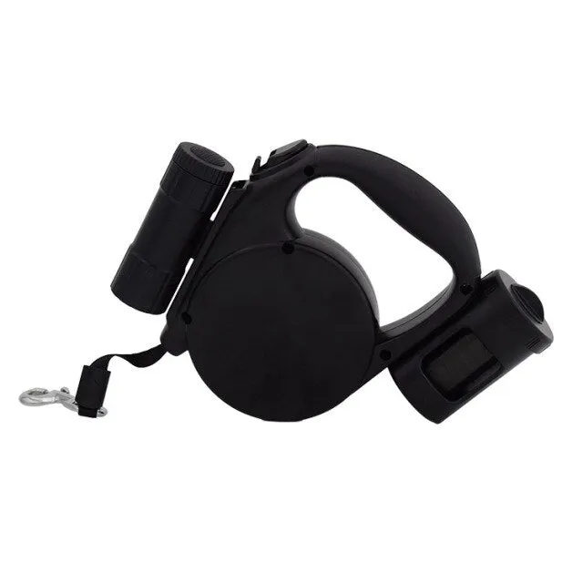 3-in-1 Dog leash with LED Flashlight   BAG Dispenser