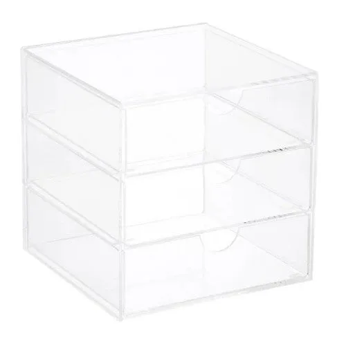 Acrylic 3 Drawer Organizer
