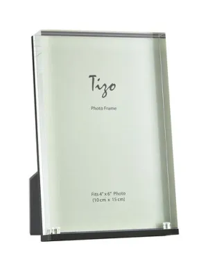Acrylic Photo Frame Black Easel Back