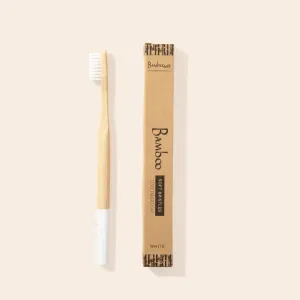 Adult Bamboo Toothbrush (white)