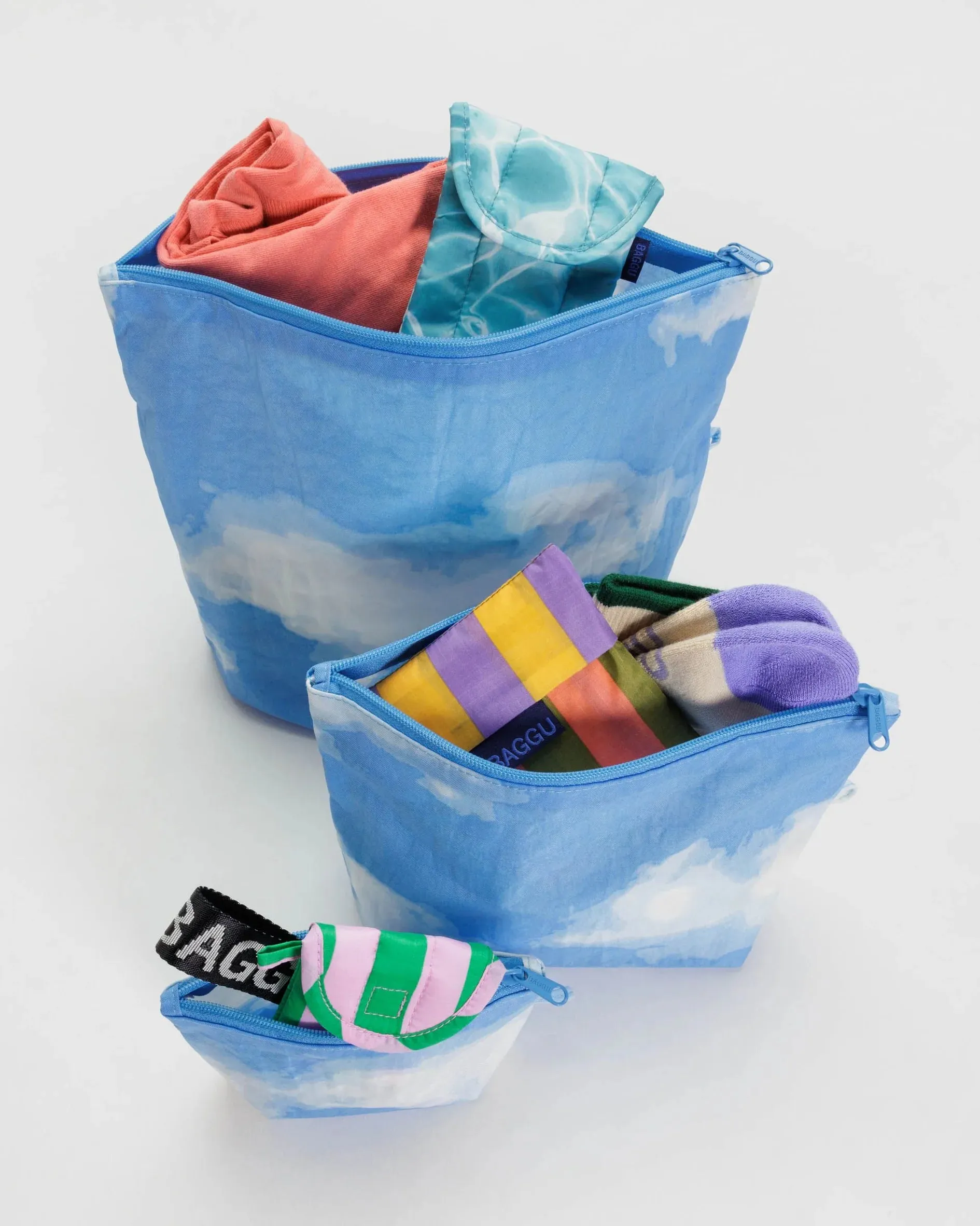 Baggu - Go Pouch Set Clouds
