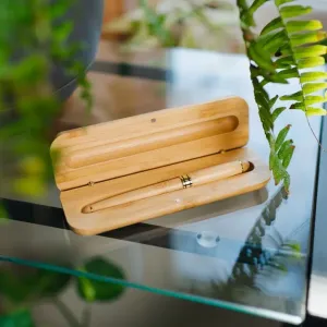 Bamboo Pen Case Set