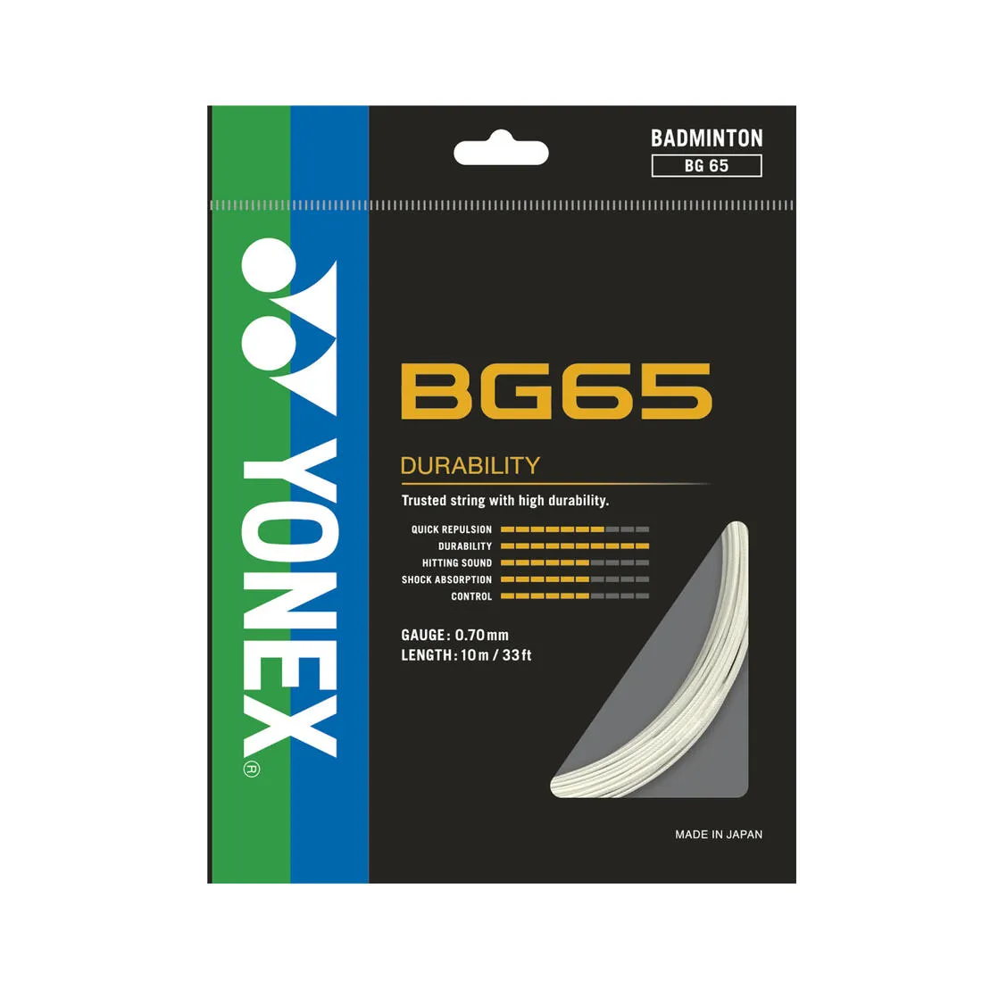 BG 65 Badminton String - White