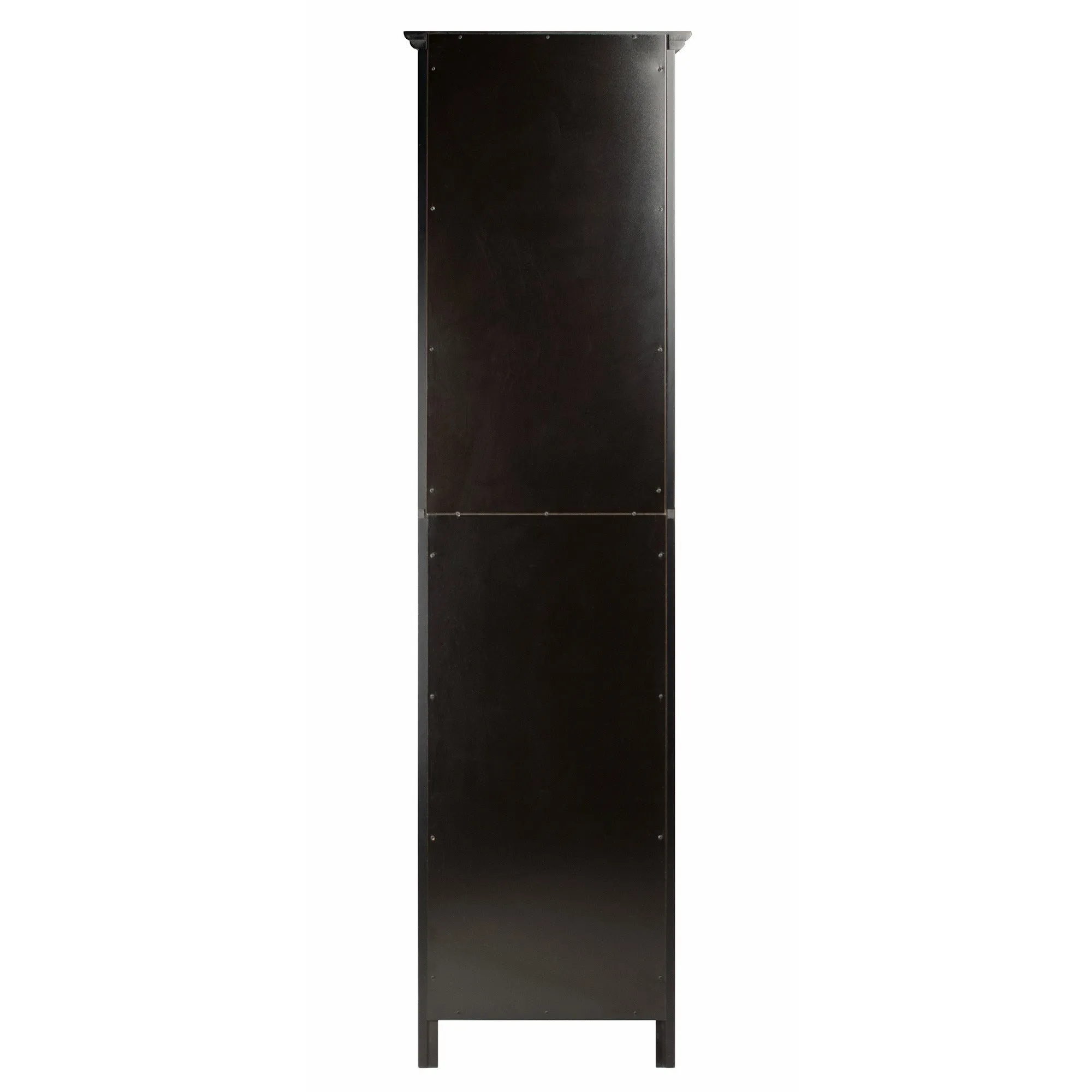 Black Glass Door Wine Cabinet 15-Bottle