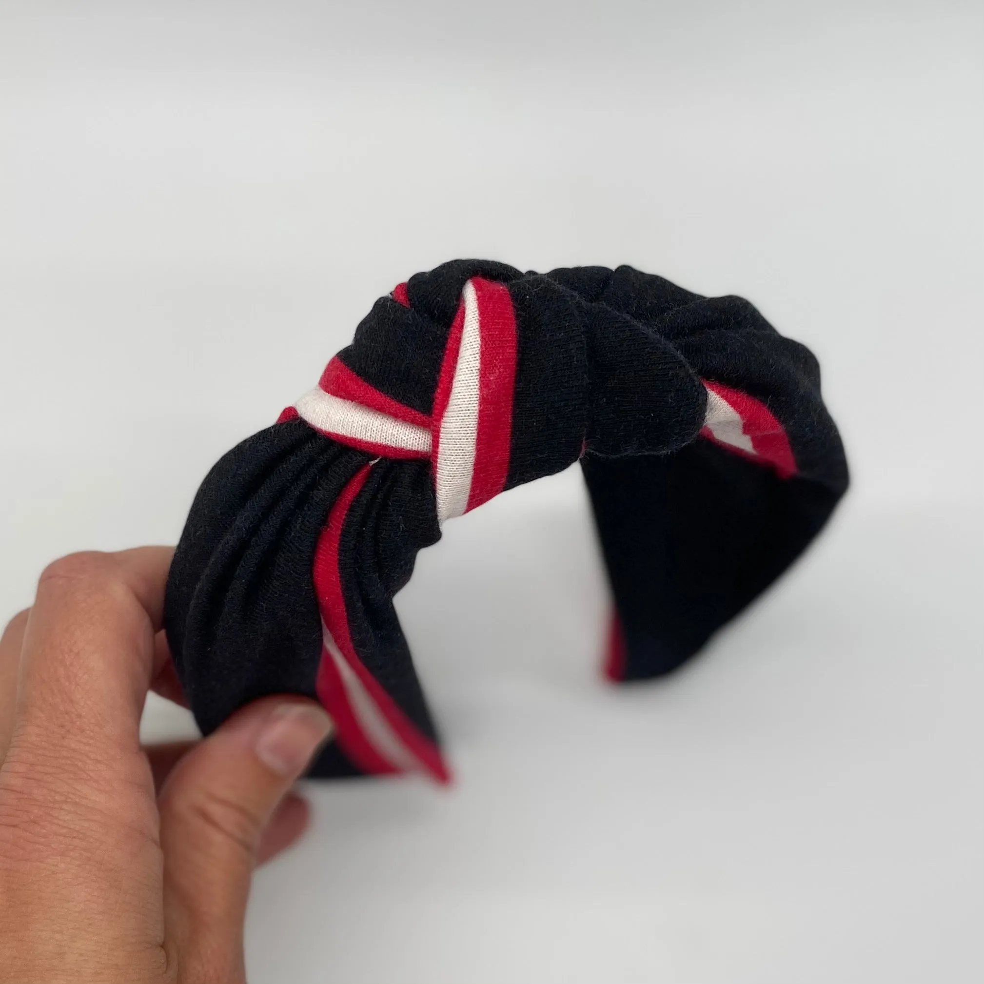 Black MU Top Knot Headband