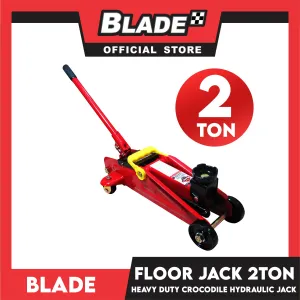 Blade Heavy Duty Floor Jack 2 Ton (Red) for Toyota, Mitsubishi, Honda, Hyundai, Ford, Nissan, Suzuki, Isuzu, Kia, MG and more
