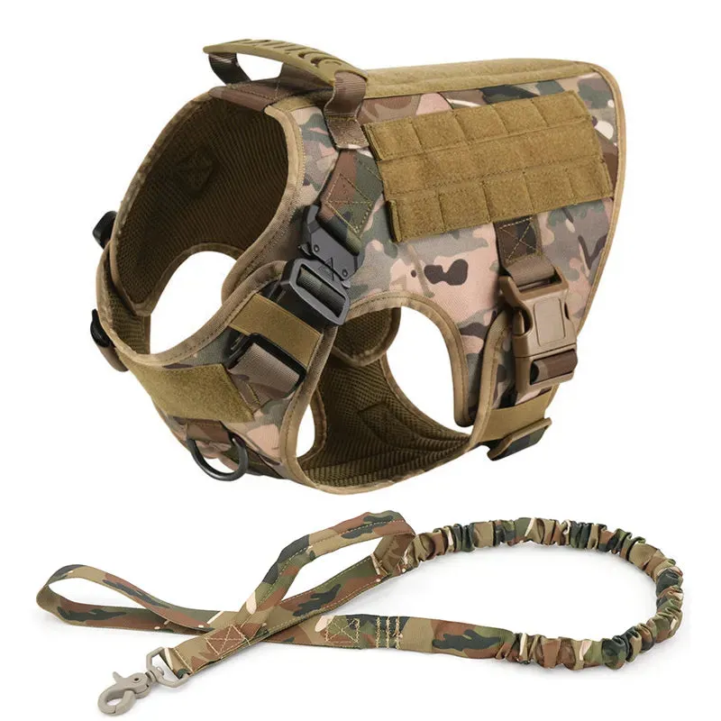 Canine K9 Harness And Leash Vest Set