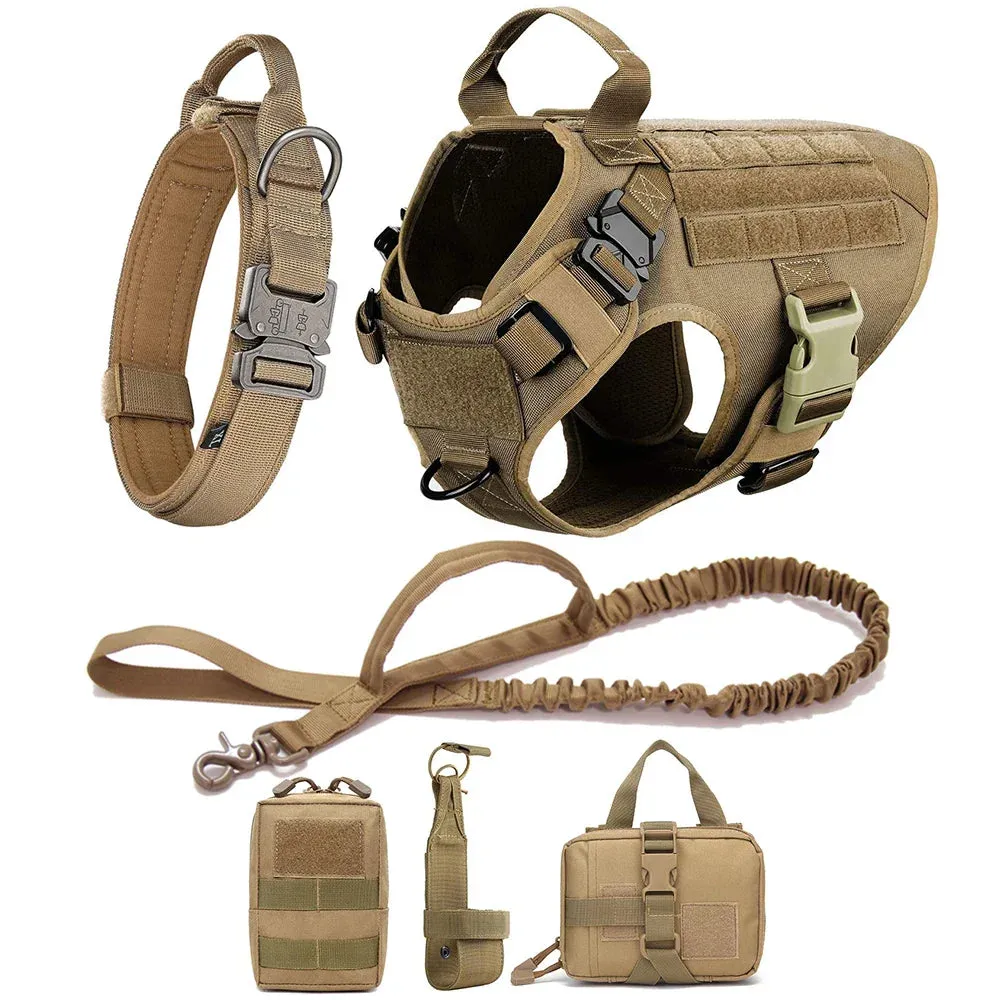 Canine K9 Harness And Leash Vest Set