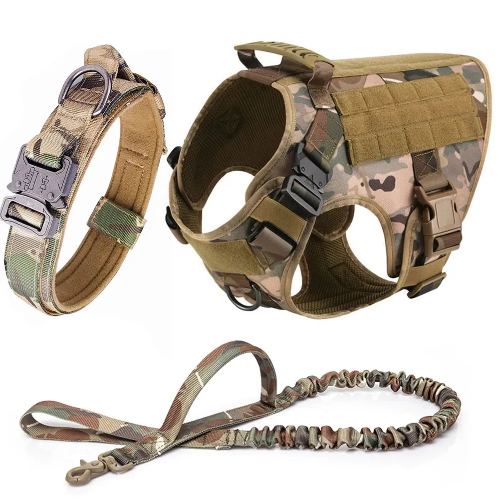 Canine K9 Harness And Leash Vest Set