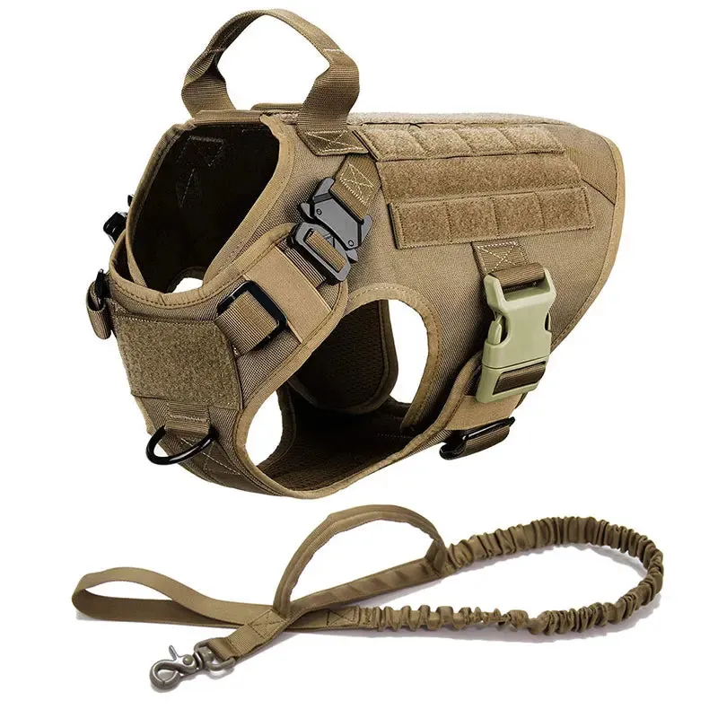 Canine K9 Harness And Leash Vest Set