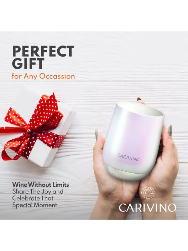 Carivino Luxury Wine Tumbler  - Luminous Pearl