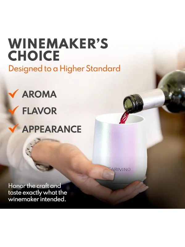 Carivino Luxury Wine Tumbler  - Luminous Pearl