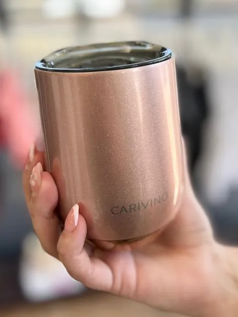 Carivino Luxury Wine Tumbler - Rose Gold