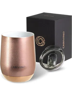 Carivino Luxury Wine Tumbler - Rose Gold