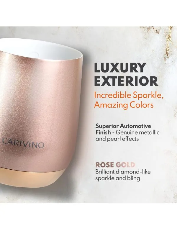 Carivino Luxury Wine Tumbler - Rose Gold