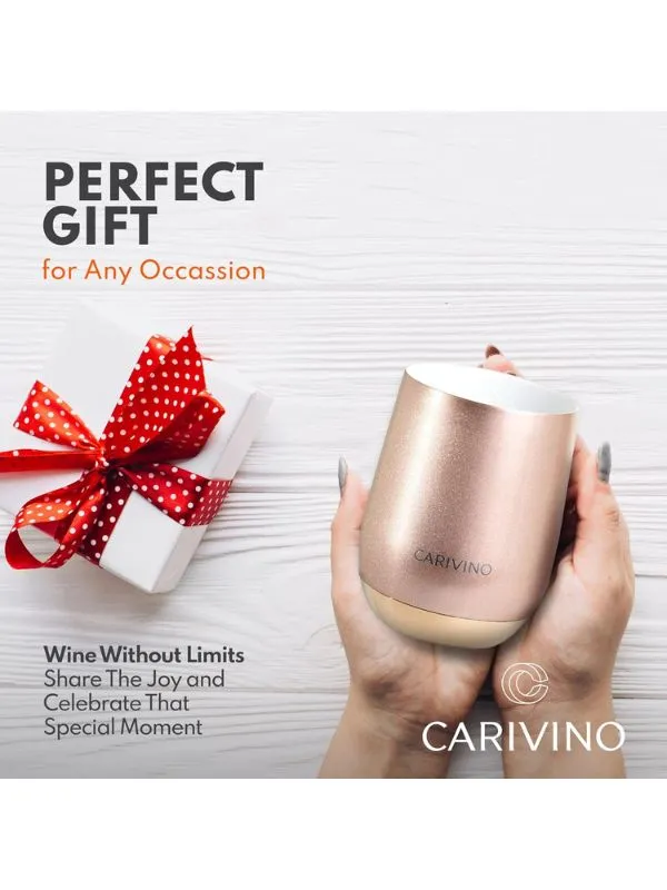 Carivino Luxury Wine Tumbler - Rose Gold