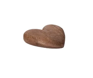 Carved Mango Wood Heart