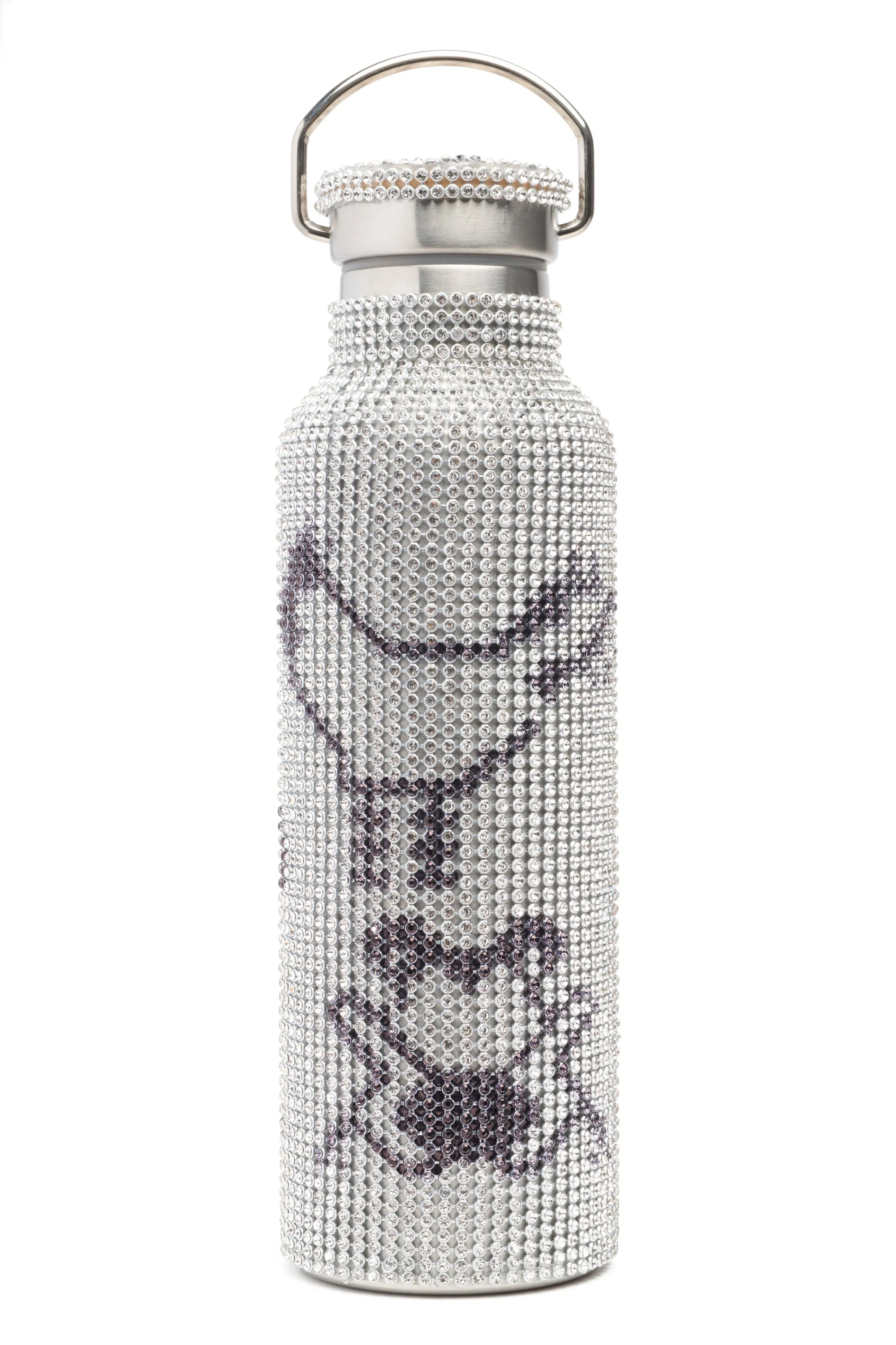 CHARCOAL ANIMALS RHINESTONE WATER BOTTLE