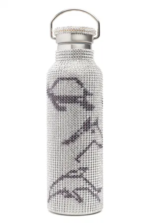 CHARCOAL ANIMALS RHINESTONE WATER BOTTLE