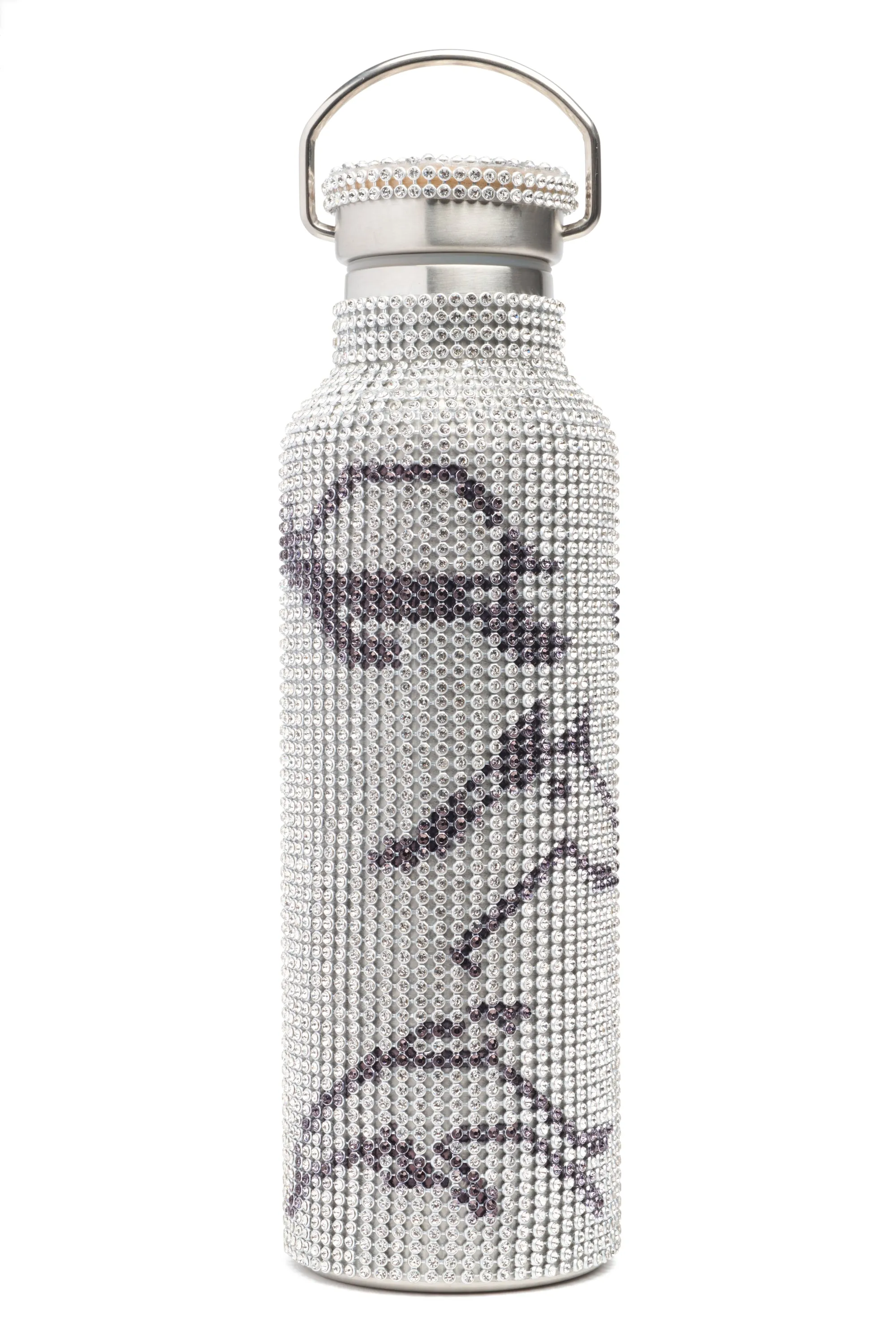 CHARCOAL ANIMALS RHINESTONE WATER BOTTLE