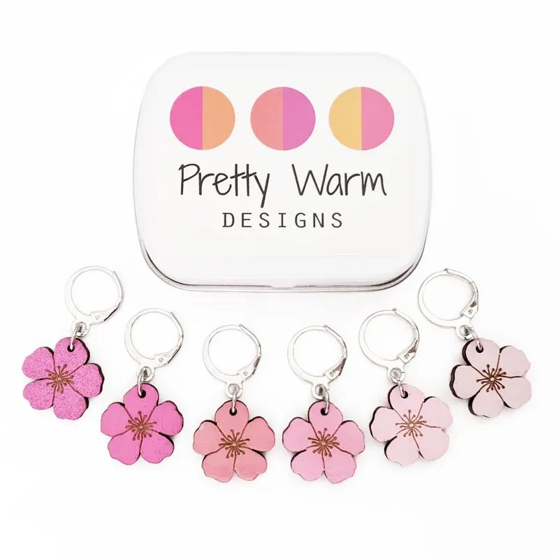 Cherry Blossom Stitch Markers