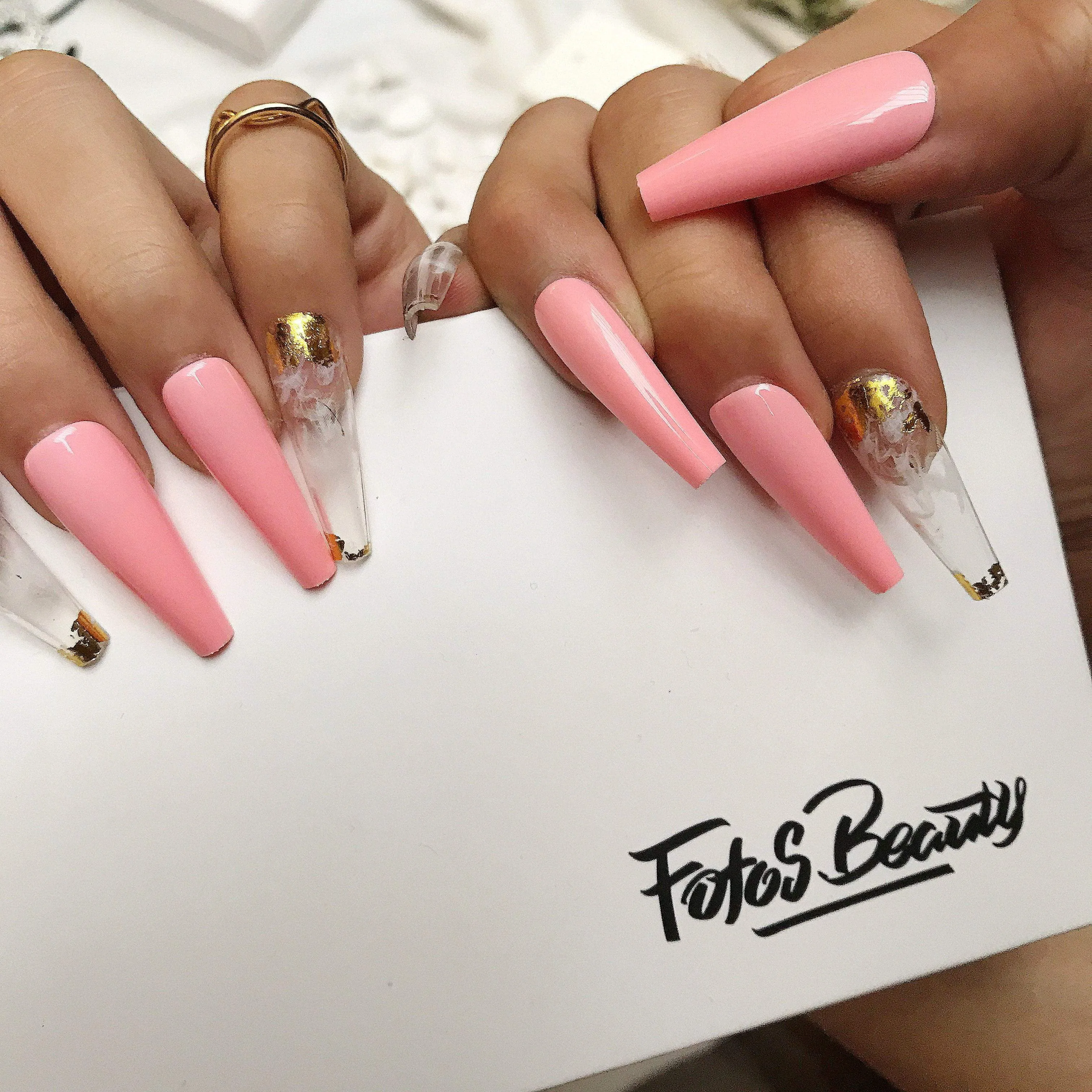 Coffin Pink Glass