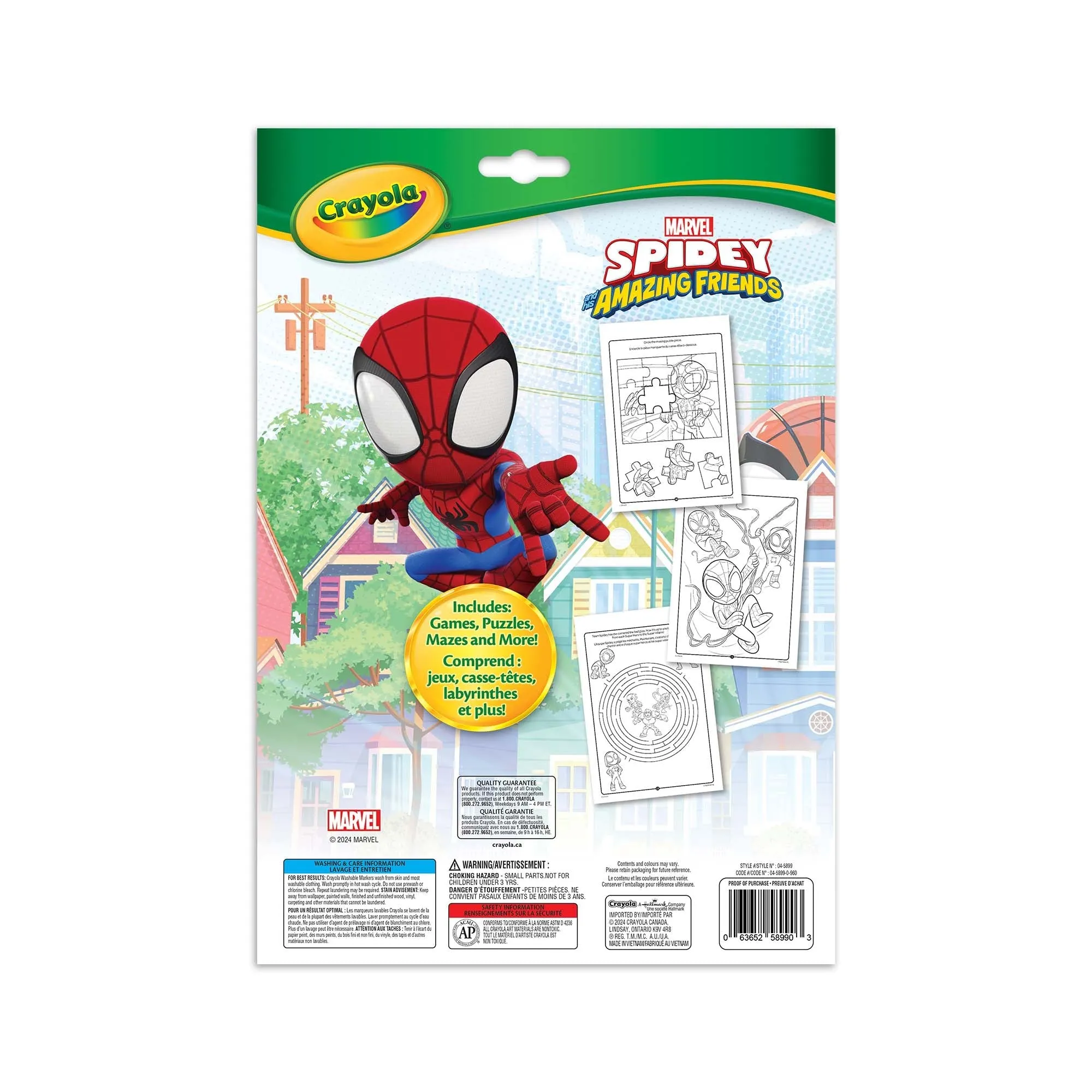 Crayola Spidey and His Amazing Friends Colouring & Activity Pad