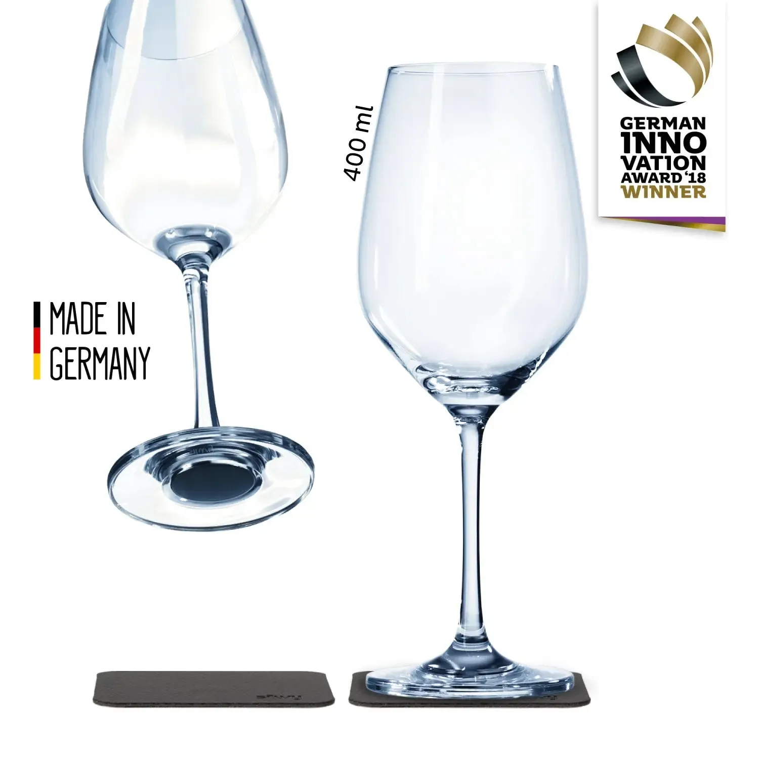 Crystal Magnetic WINE Glass by Silwy