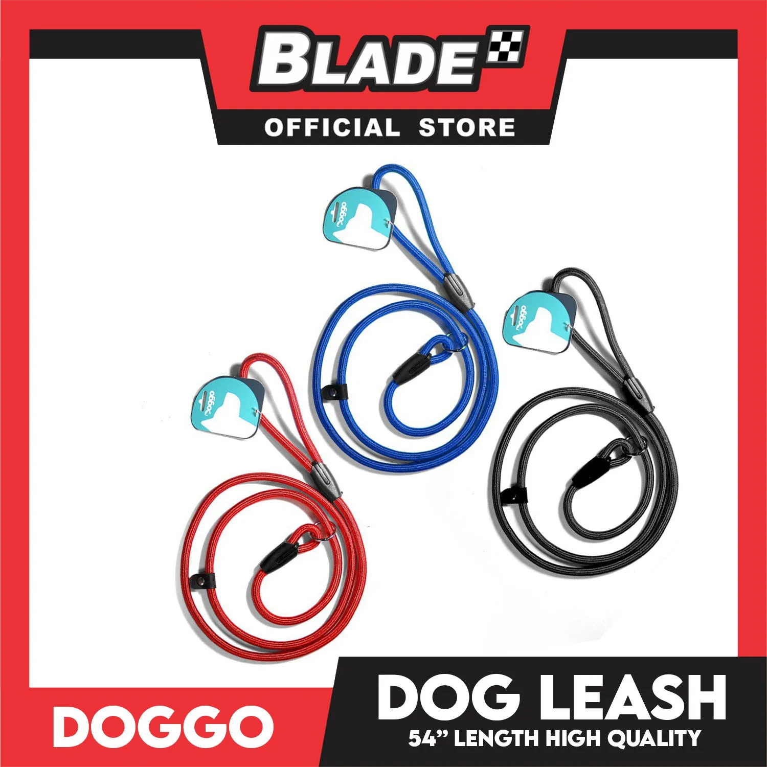 Doggo High Quality Dog Leash Adjustable (Black) Leash for Your Dog
