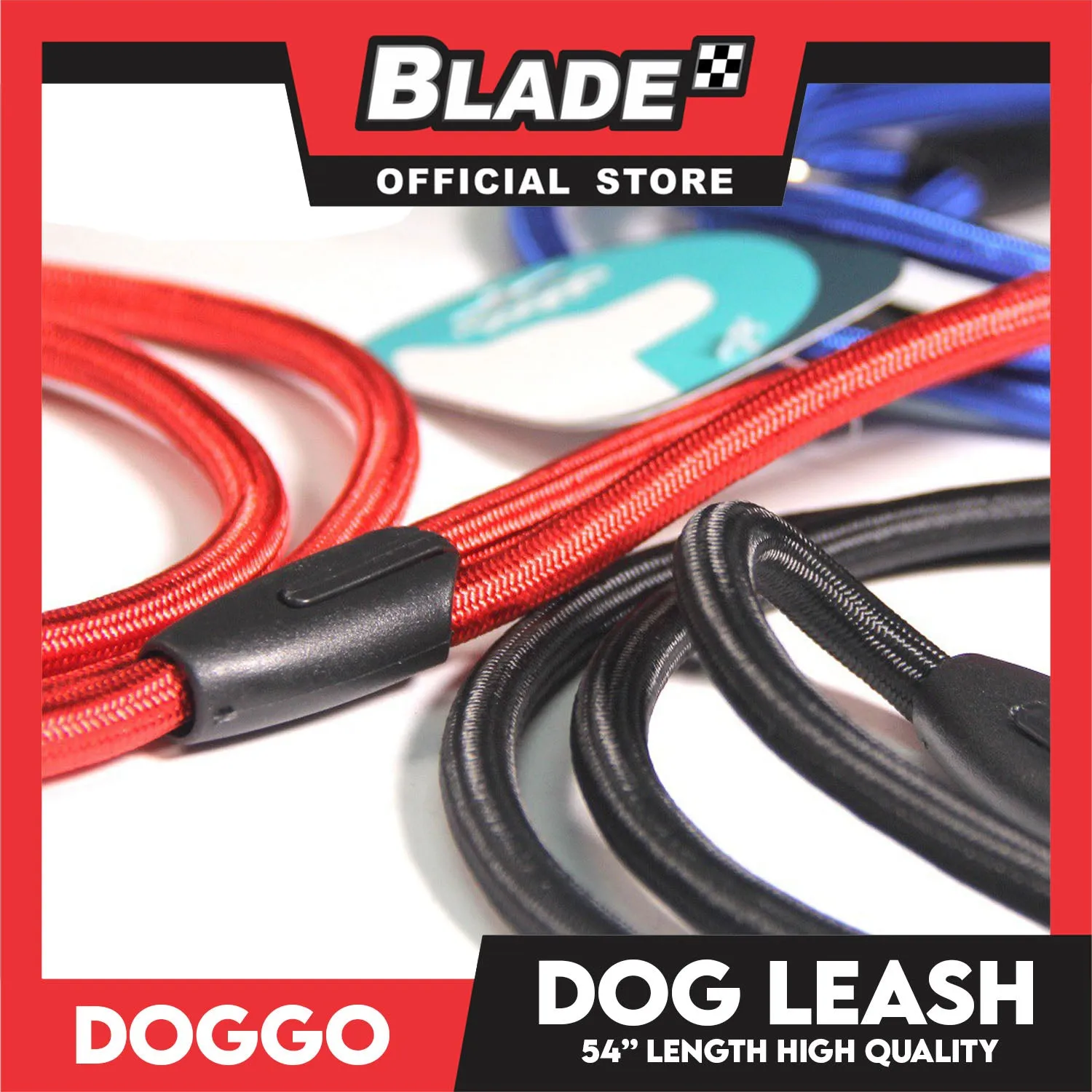 Doggo High Quality Dog Leash Adjustable (Black) Leash for Your Dog