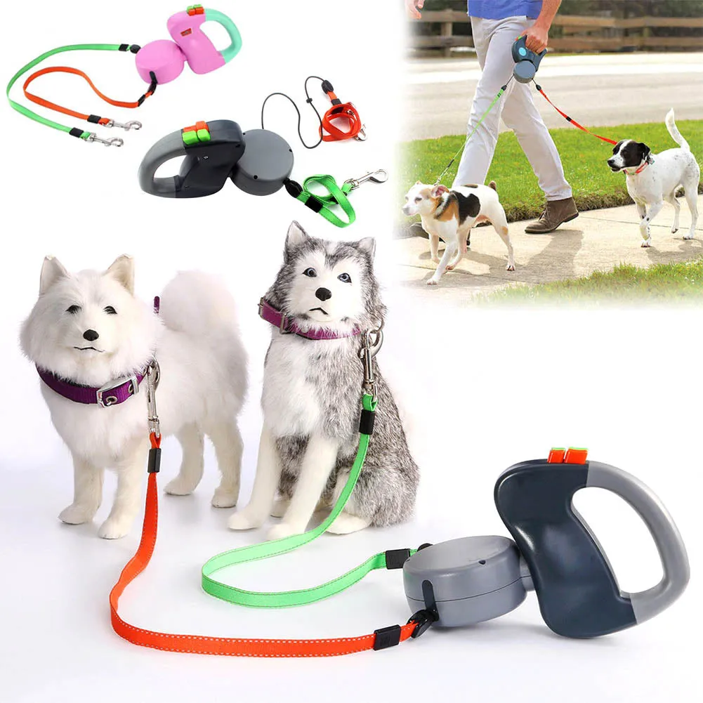Dual Dog Retractable Leash
