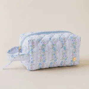 Essentials Quilted Cosmetic Pouch