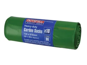 Faithfull Heavy-Duty Strong Garden Sacks (10)