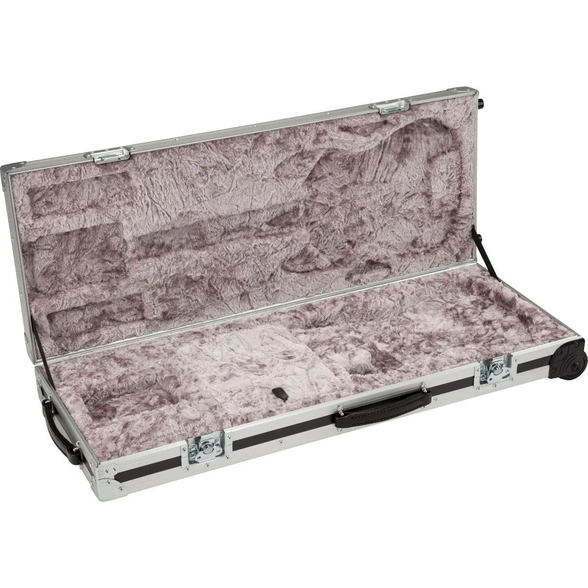 Fender CEO Flight Case with Wheels, Black and Silver