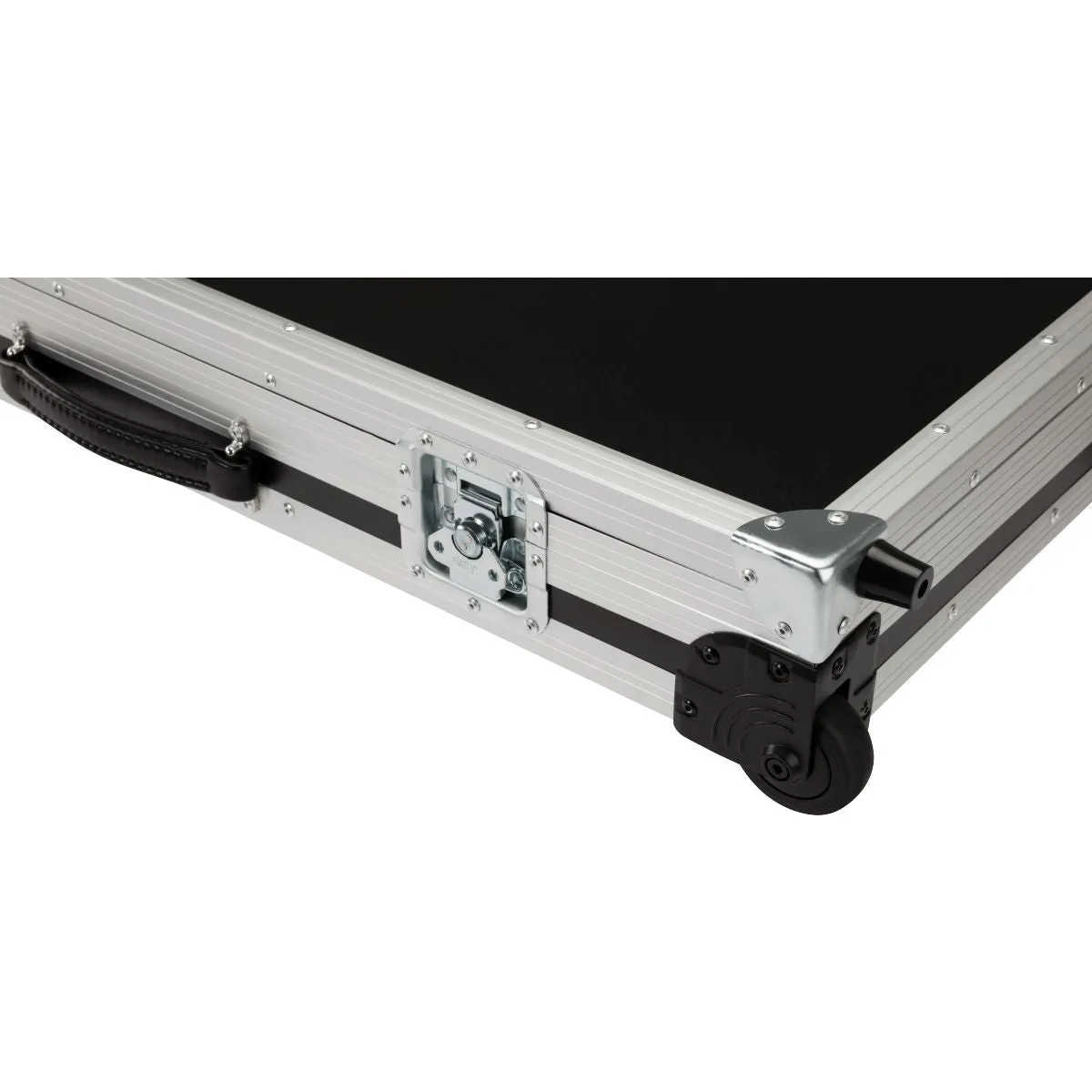 Fender CEO Flight Case with Wheels, Black and Silver