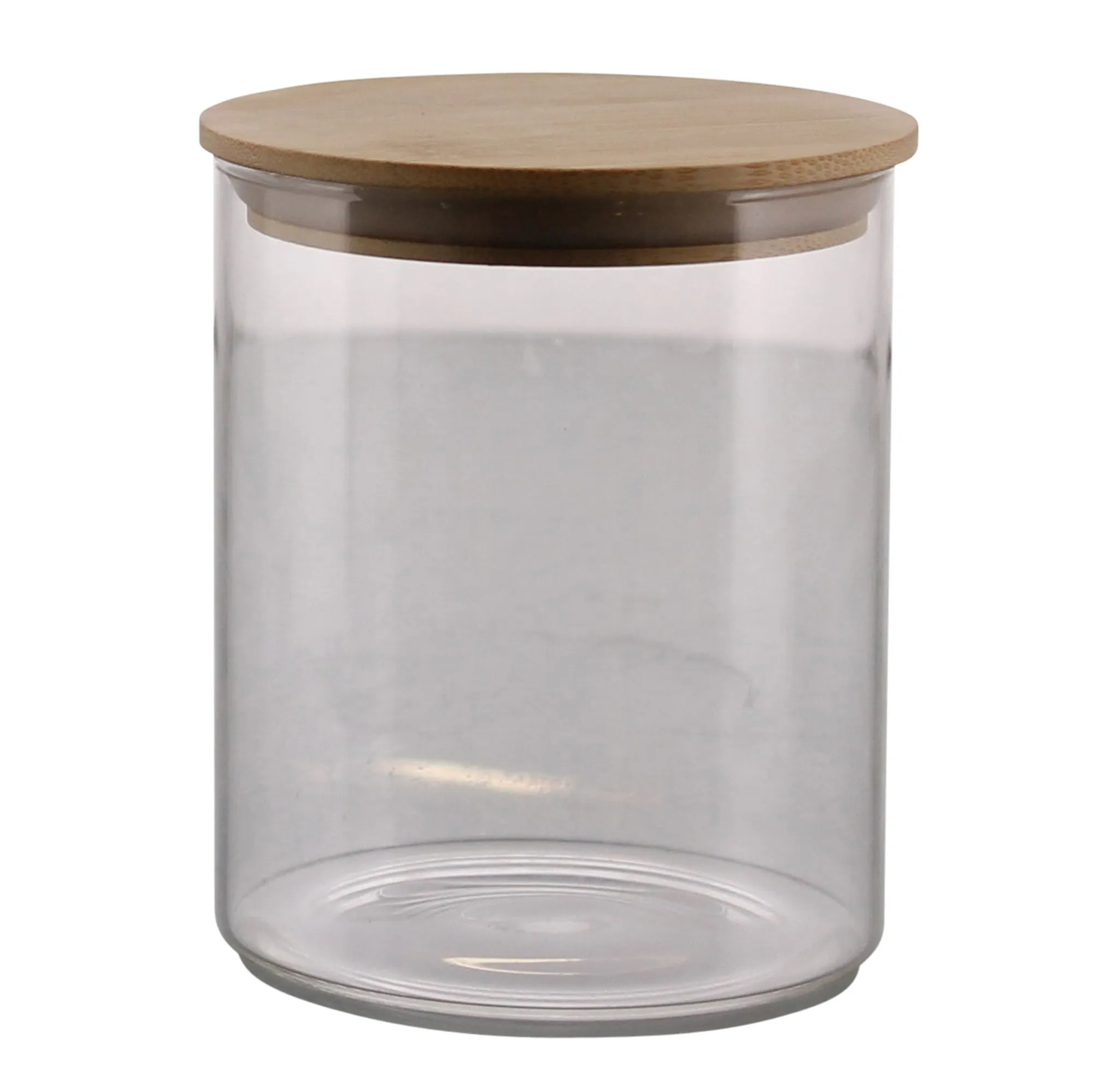 Finn Canister - Glass with Wood Lid