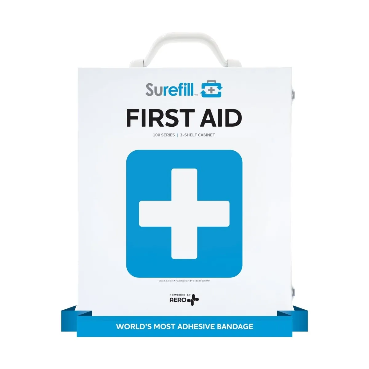 First Aid Kit - Surefill 3-Shelf Metal Cabinet 100 Series Class A
