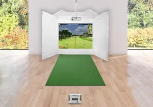 FlightScope Mevo  Retractable Screen Golf Simulator Package