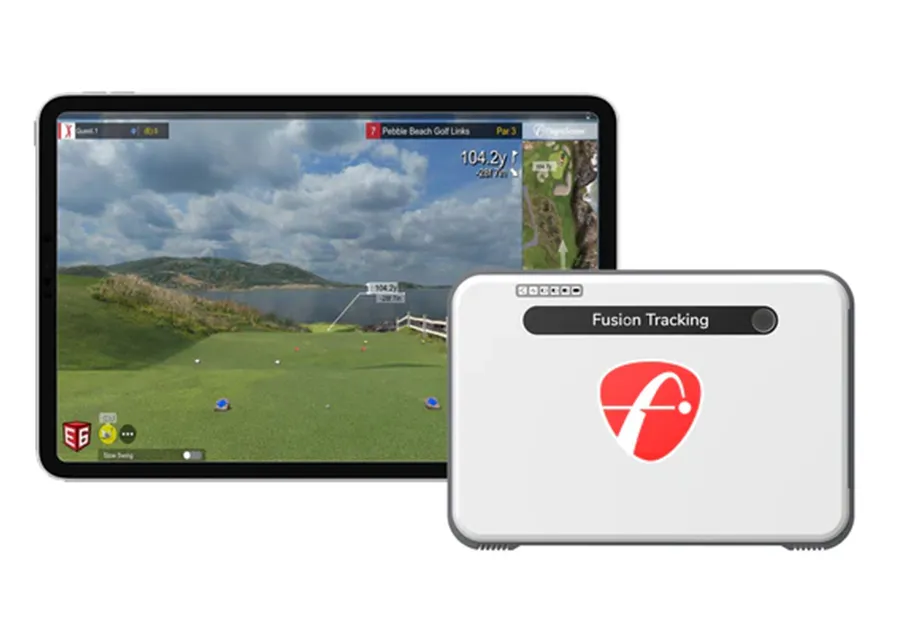 FlightScope Mevo  Retractable Screen Golf Simulator Package