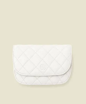FORDI Quilted Finder Case - Oyster White