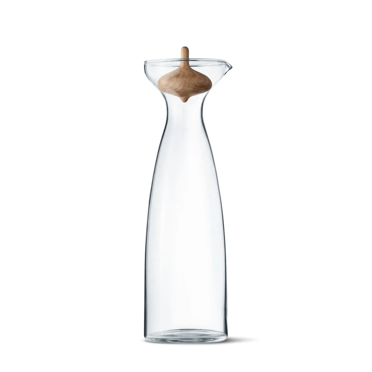 Georg Jensen Alfredo Glass Carafe With Oakwood Top