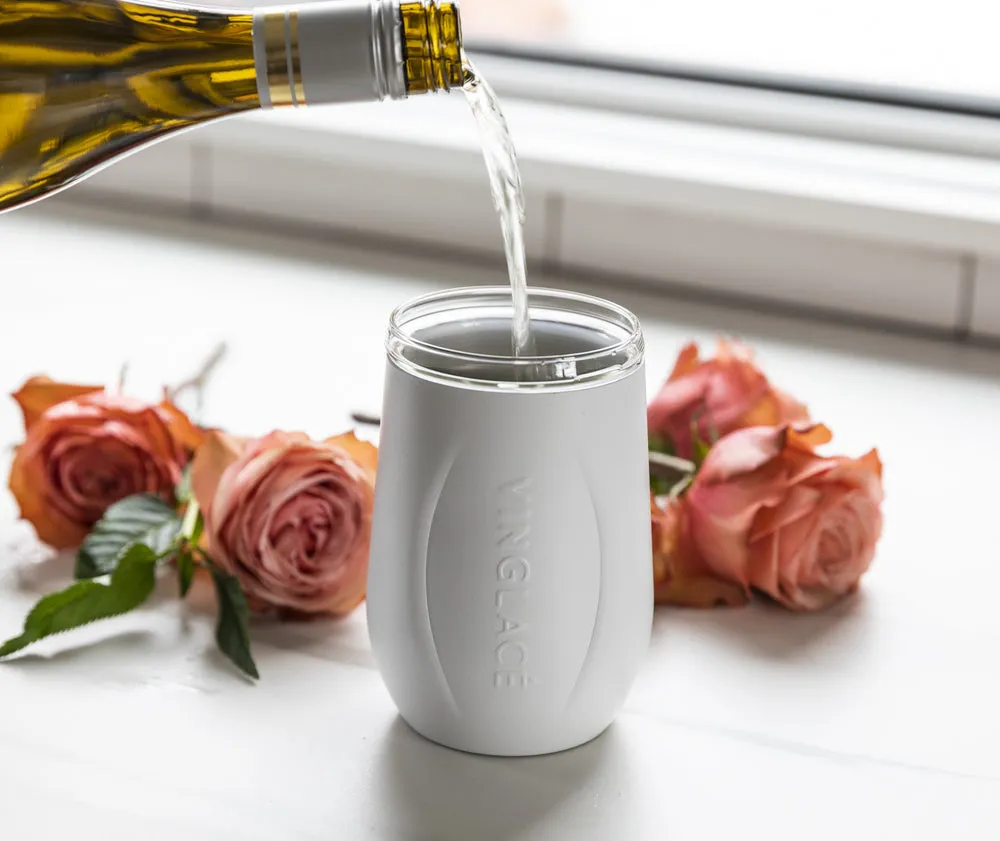 Glass Lined Insulated Wine Glass