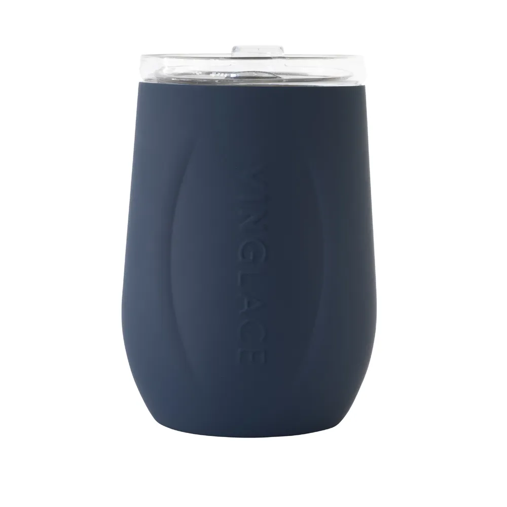 Glass Lined Insulated Wine Glass