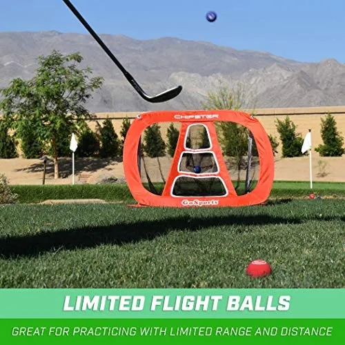 GoSports Foam Golf Practice Balls - 64 Pack | Realistic Feel and Limited Flight | Use Indoors or Outdoors
