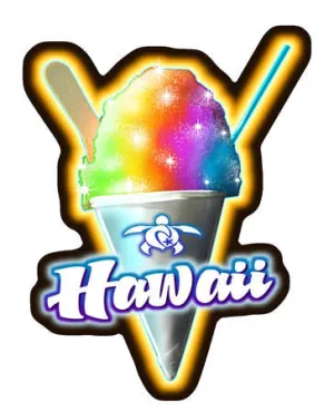 Hawaii Shave Ice Decal