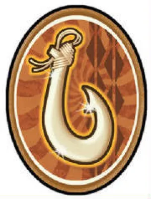 Hawaiian Fish Hook Decal