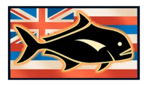 Hawaiian Flag Ulua Decal