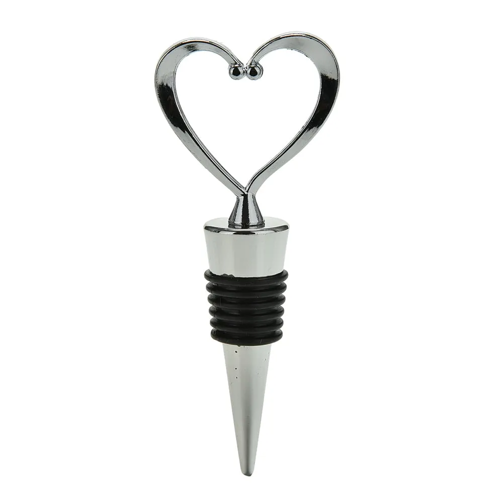 Heart Shaped Elegant Wine Stopper of cork, bottle stopper Wedding Favors wedding decoration